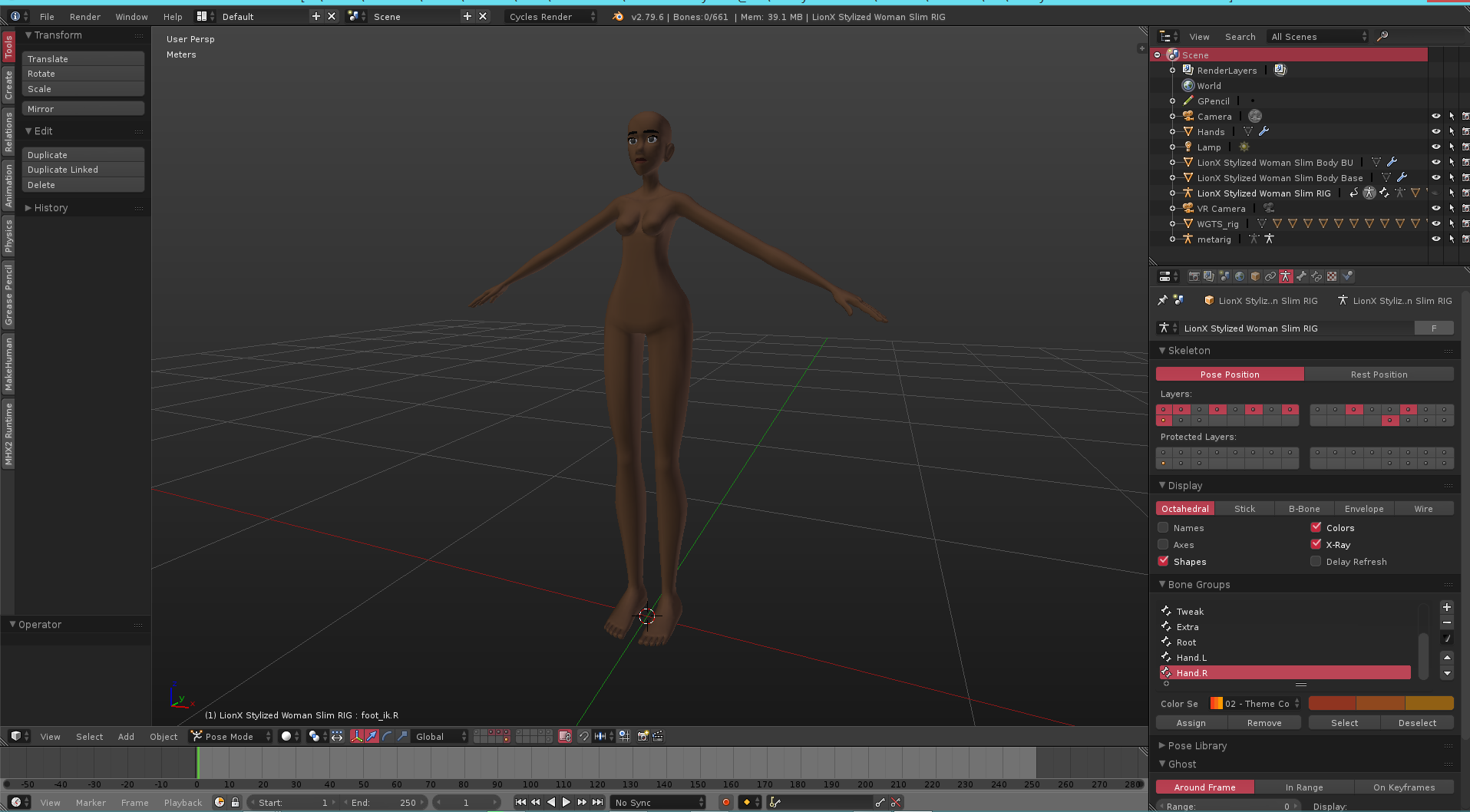 LX Stylized Female RIG preview image 1